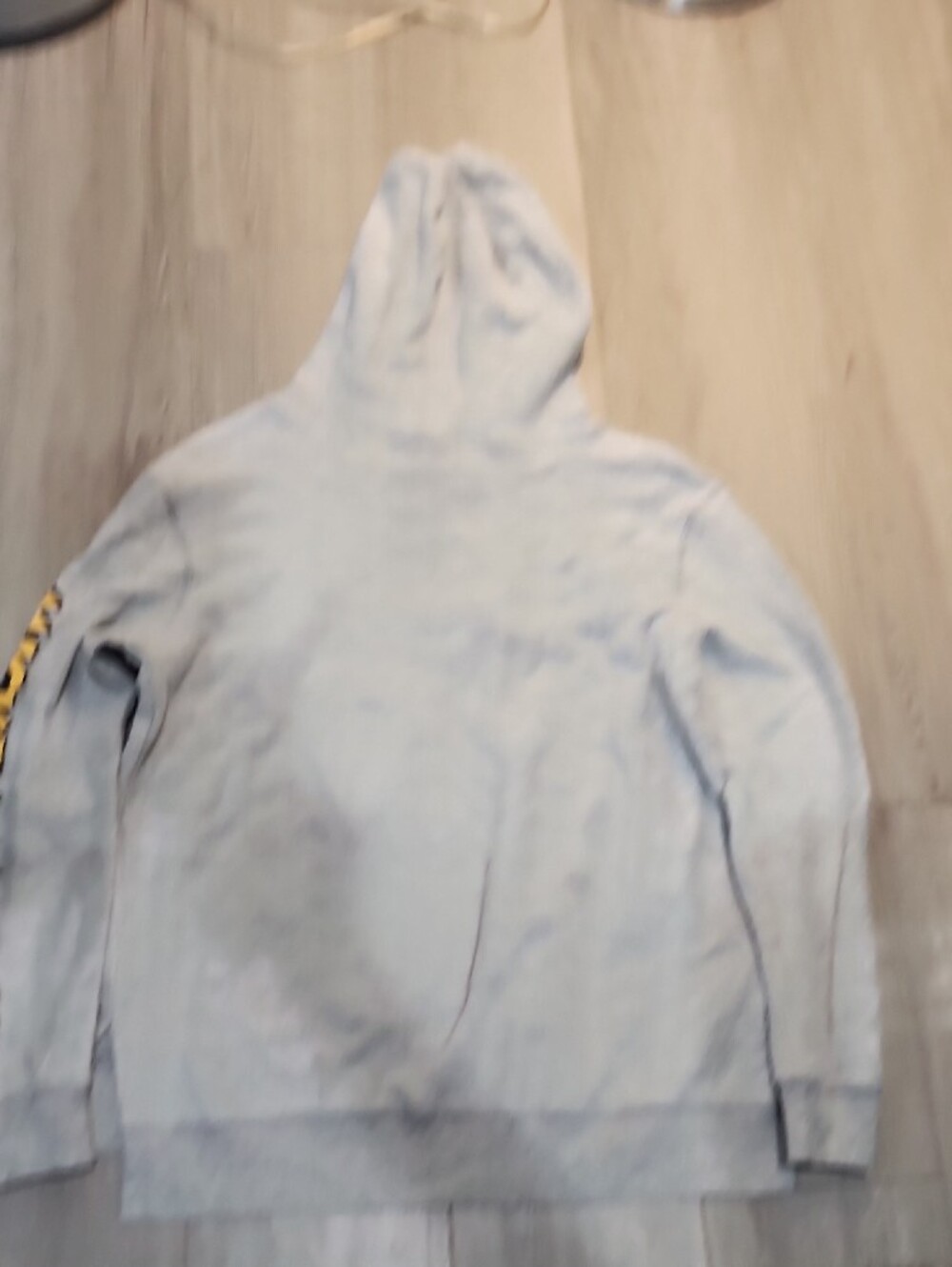 🐭Disney Light Gray Hoodie with Mickey Mouse and Yellow Accents - Picture 3 of 3